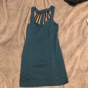 Teal Foreign Exchange Cocktail Dress